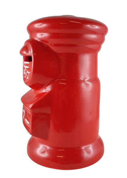 SKARBONKA CZERWONA SKRZYNKA POCZTOWA 14CM