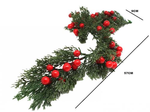 SZTUCZNA GIRLANDA ŚWIĄTECZNA 57CM