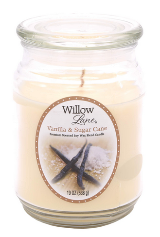 CANDLE - LITE WILLOW LANE COLLECTION DUŻA ŚWIECA SOJOWA 538G - 115H VANILLA &amp; SUGAR CANE