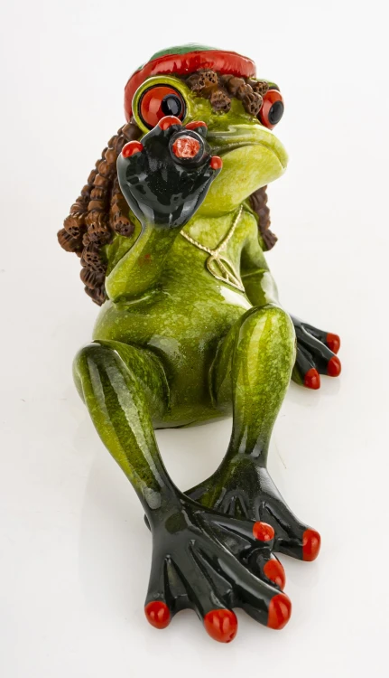 FIGURKA ŻABA RASTA REGGAE RELAX PREZENT