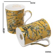 ZESTAW 2 KUBKÓW 300ML VAN GOGH KWITNĄCY MIGDAŁOWIEC