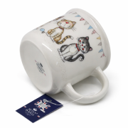 KUBEK CERAMICZNY 400ML Z KOTAMI 9x13CM PREZENT DLA KOCIARY