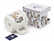 KUBEK CERAMICZNY 400ML Z KOTAMI 9x13CM PREZENT DLA KOCIARY