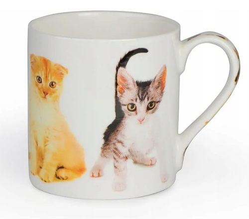 PORCELANOWY KUBEK KOTKI 4 380ML