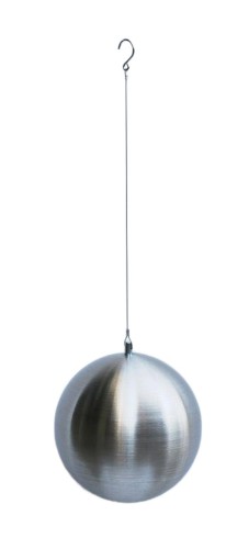dekoracyjna KULA METALOWA FI 20CM na stalowej lince