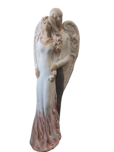 FIGURKA GIPSOWA ANIOŁY PARA DUET 39CM