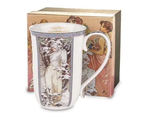 KUBEK Z KOLEKCJI ART GALLERY A. MUCHA ZIMA 300 ML