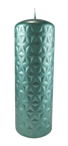 Świeca CALEIDOSCOPE SŁUPEK 70/200 turkus