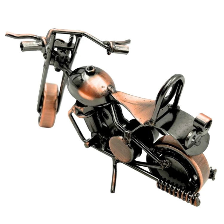 FIGURKA METALOWY MOTOCYKL