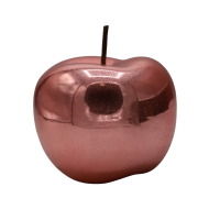 JABŁKO CERAMICZNE figurka ozdobna Sugar Pink średnie loft