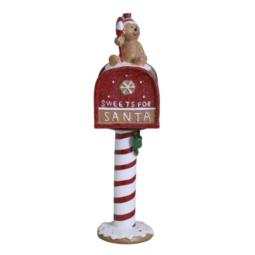 ŚWIĄTECZNA SKRZYNKA NA LISTY Z PIERNICZKIEM "SWEETS FOR SANTA" 36cm