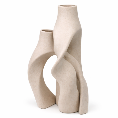 podwójny WAZON CERAMICZNY PODWÓJNY H24CM NATURAL HARMONY dwa w jednym